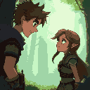 he nods; lira’s face lights up. together, plan to evade soldiers using the forest’s secrets. as you prepare, she looks at you, grateful. thank you. i don’t know what i’d have done without you.