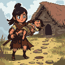 carry lira to the village; villagers tend her wounds. she survives, but guilt lingers—you could’ve done more. instead, you choose to walk away.