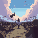 pride surges as fallen soldiers lie before you. lira steps back, eyes wide with fear. "thank you," she says shakily. you nod, walk away, ready to seize the world’s opportunities with your power.