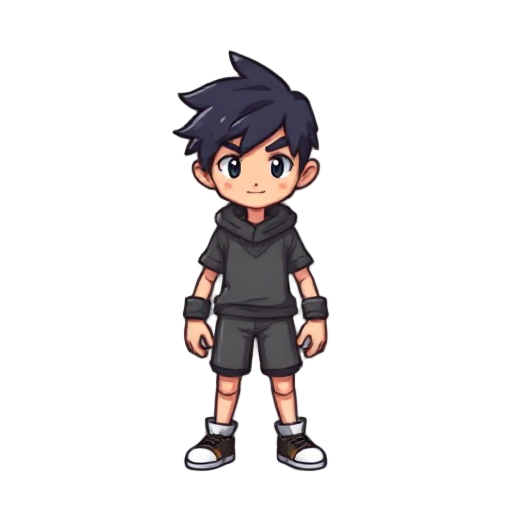 a main character pixe art