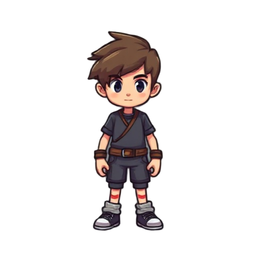 a main character pixe art