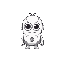 create a small, faceless golem minion character, it should be just white and cute