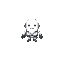 create a small, faceless golem minion character, it should be just white and cute