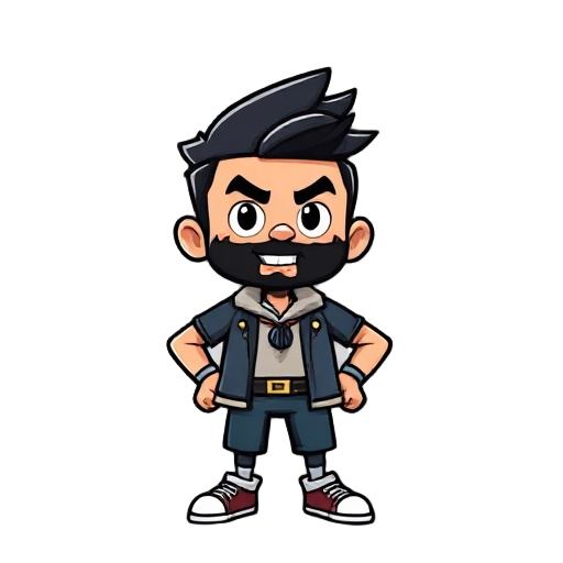 basic strong bold man chib style