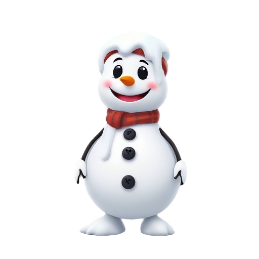snowman melting over time