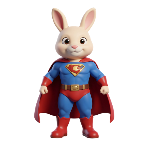 coelho da pascoa super heroi