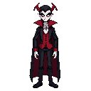 common human, based on vampire the masquerade in christmas. transparent background