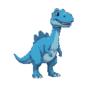 a blue dinosaur