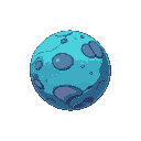 planet of alien or fantasy space cartoon