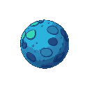 planet of alien or fantasy space cartoon