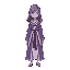 a low quality cute lady in magical robe, celeste graphics, faceless