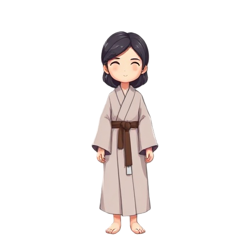 a low quality cute lady in robe, celeste graphics, faceless