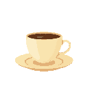a cream coloured coffee cup and saucer 