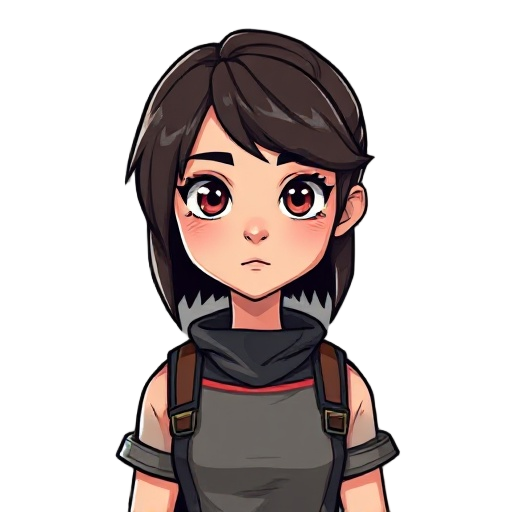 portrait, 1 girl, post apocalypse 
