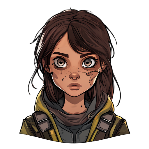 portrait, 1 girl, post apocalypse 