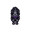 full body view facing east, death knight, black armor