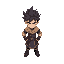 fighter mage, spiky hair