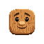 idle game button portrait, wood portrait