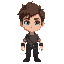 brown hair blue eyes man with a scar