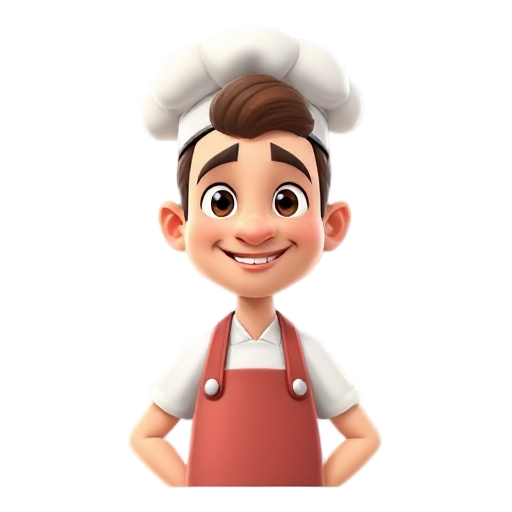 a baker in a kitchen