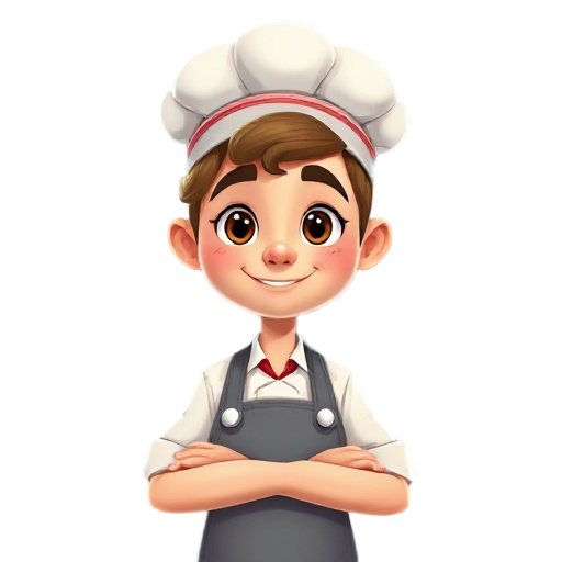 a baker in a kitchen 