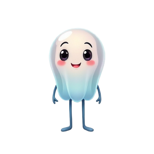 create unique jelly with no legs shaped kids attractive 2d character