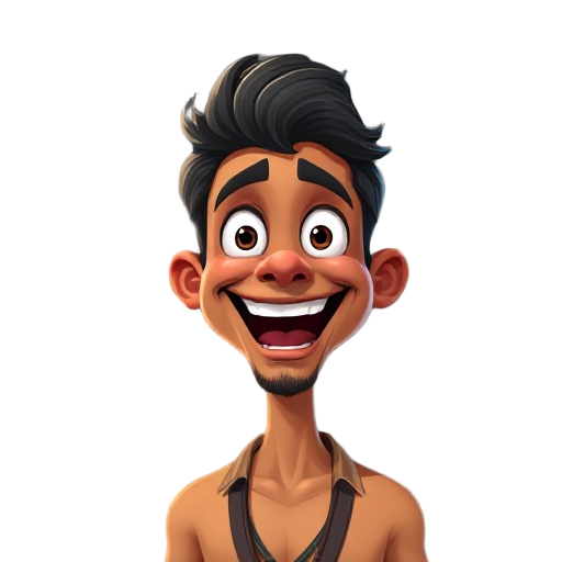 indian guy with excitement in his face, tanned, 
