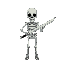 skeleton with sword