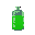 toxic green chemical in a glass barrel