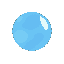 a soft blue magical bubble 