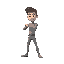 a stick man punch animation