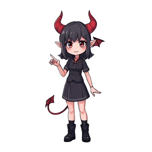 demon girl t-pose