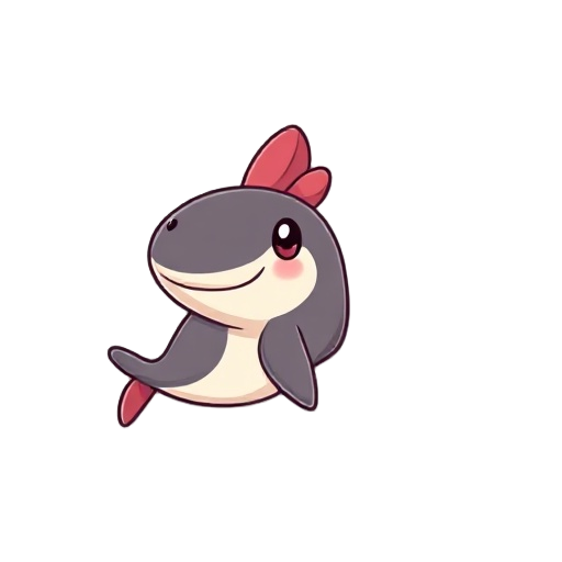cartoon sturgeon cute 