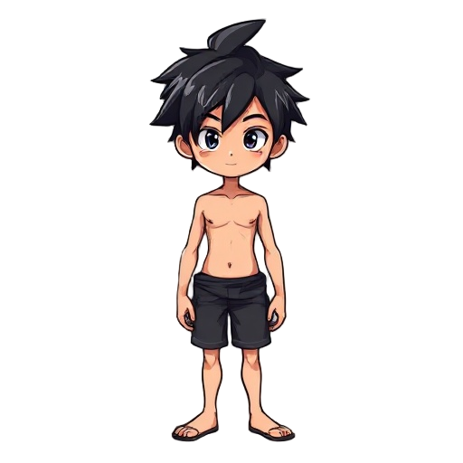 hot-boy-blackhair-withoutshirt-withoutleg