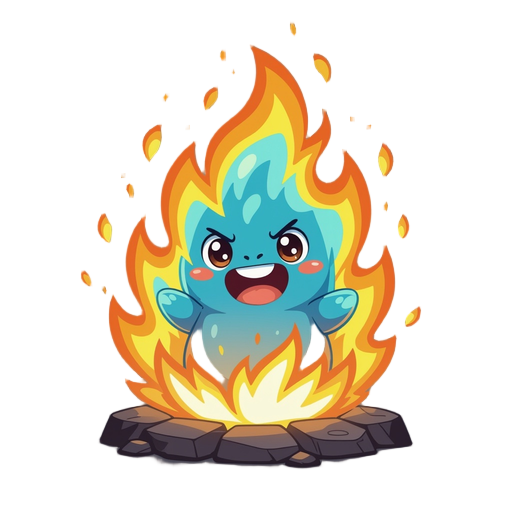 stylized fire