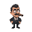 pablo escobar look alike with cigar