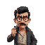 young pablo escobar look alike with cigar