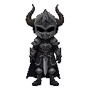 full body view knight, horned helmet, dark souls, retro dark fantasy, facing camera, relaistic proprtions