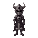 full body view knight, horned helmet, dark souls, retro dark fantasy, facing camera, realistic proprtions