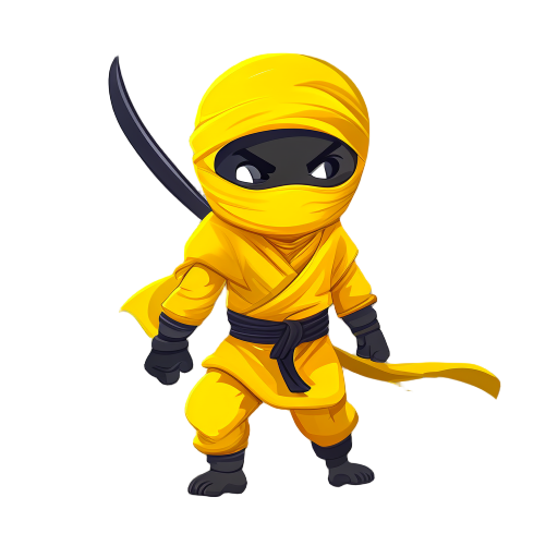 create a walking yellow ninja.