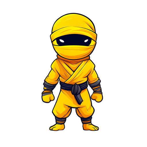 create a walking yellow ninja.