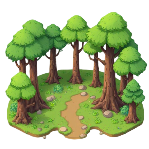 make a tileset of in a forest
