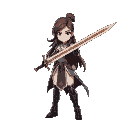 melina from elden ring using her holy blade