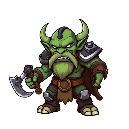 warhammer orc with axe