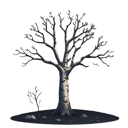 birch tree dark ambient old style
