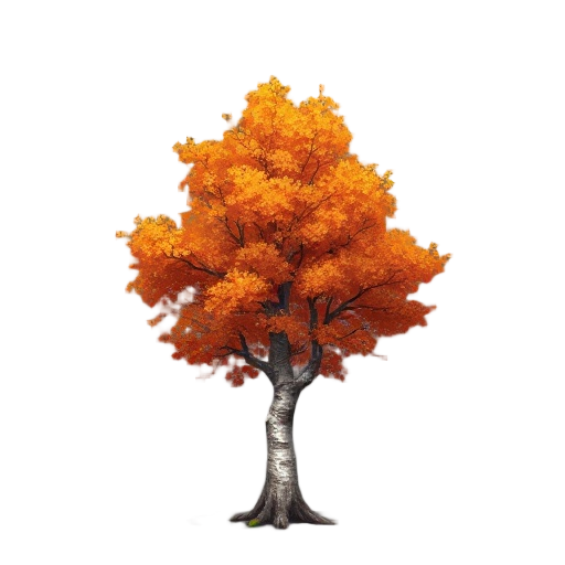 daggerfall style autumn birch tree