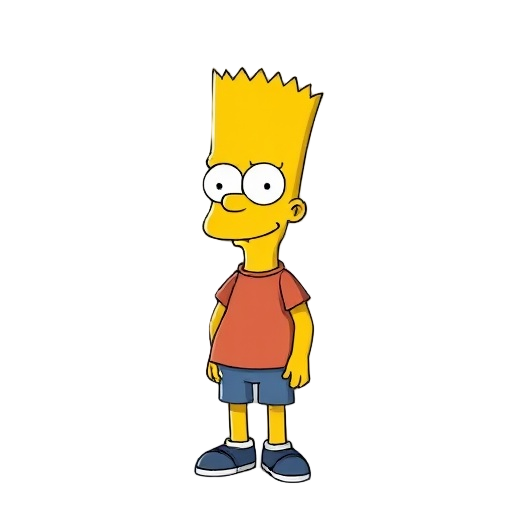 full sprite idle for the character bart simpsons