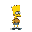 full sprite idle for the character bart simpsons