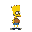 full sprite idle for the character bart simpsons