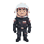 astronaut, soviet style uniform but with modern polish insignia such as flag or coat of arms. modern equipement from around year 2025. helmet cover (visor) is up showing man's face